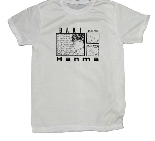 anami baki  t- shirt fat White 6