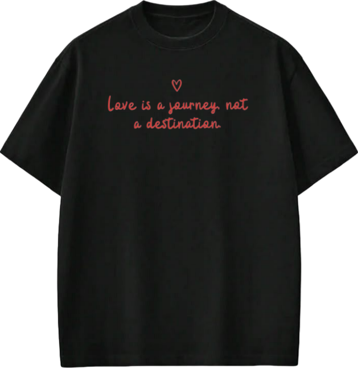 VaIentine coupIe t- shirt Black 6