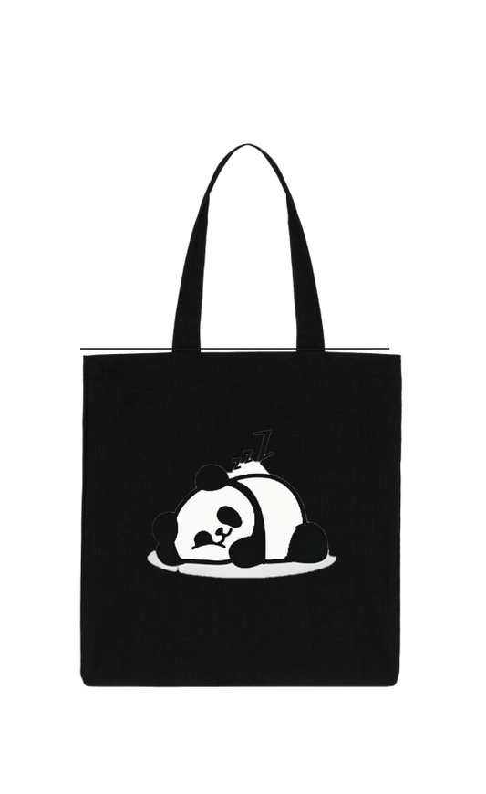 PANDA tote bag Black 6
