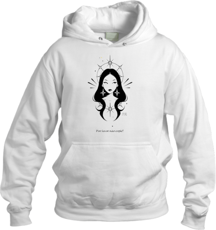 Por favor não copie! Over Size hoodie White 7