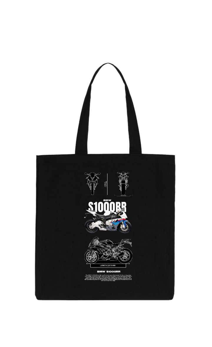 MOTOR CYCLE tote bag Black 6