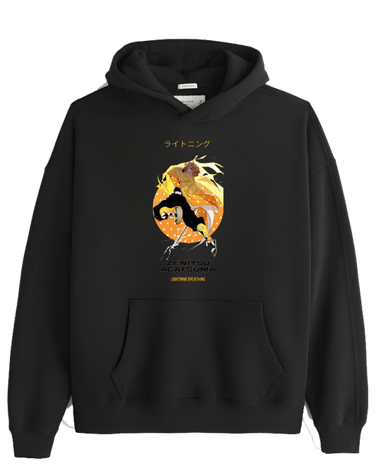 Anime Demon slayer nezuko tanjiro Oversize Hoodie Black 59