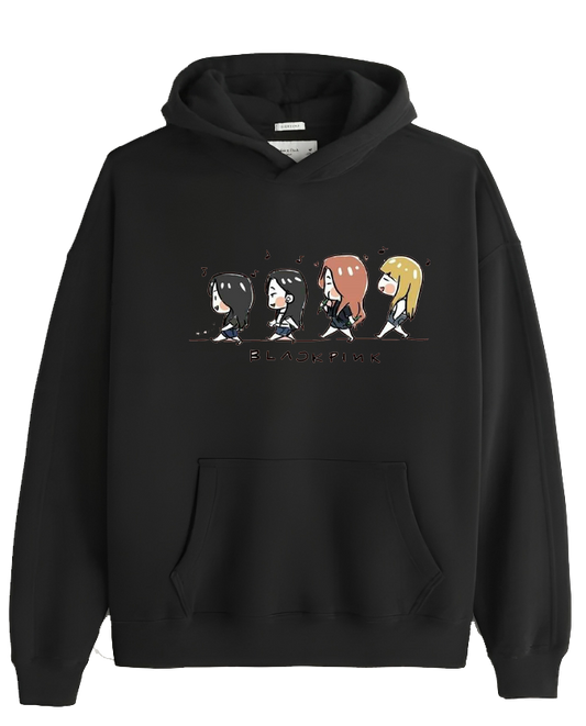 Black pink One Size hoodie Black 6