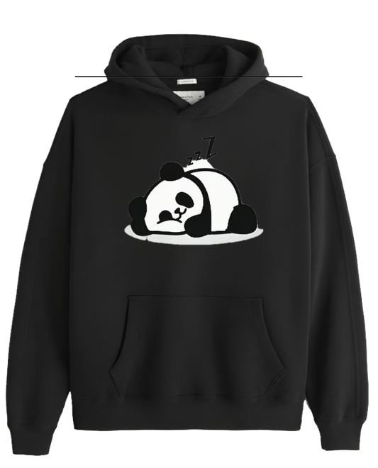 PANDA Oversize Hoodie Black 6