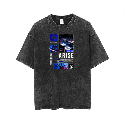 Solo Leveling t- shirt One Size Washed 6