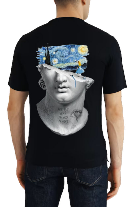 فان جوخ t- shirt One Size Black back 6