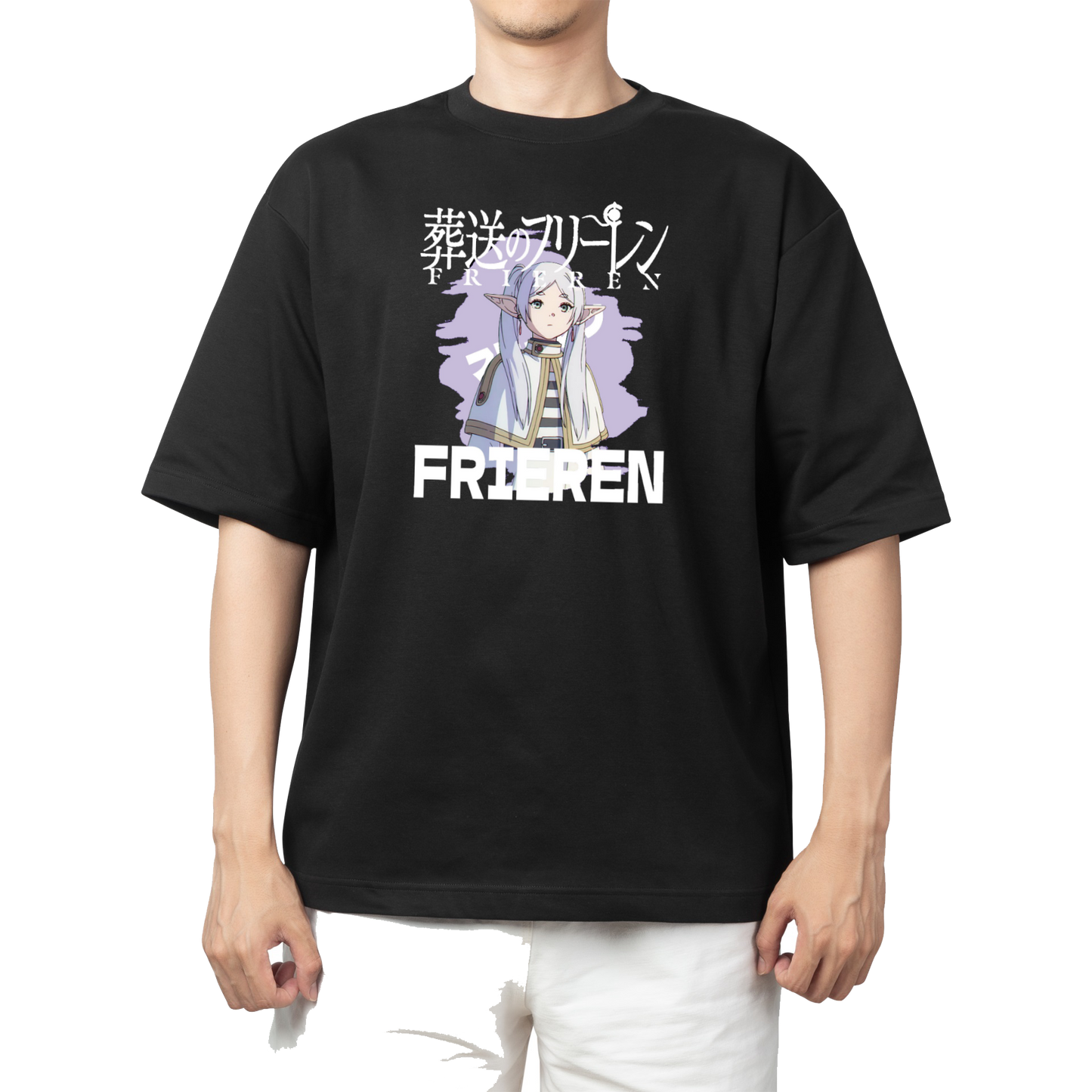 Frieren Beyond Journey's End t- shirt One Size Black 6