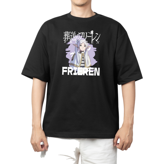 Frieren Beyond Journey's End t- shirt One Size Black 6
