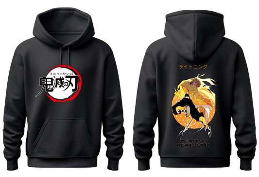 Anime Demon slayer nezuko tanjiro Oversize Hoodie Black 6