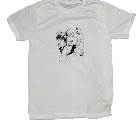 gintama t- shirt fat White 6