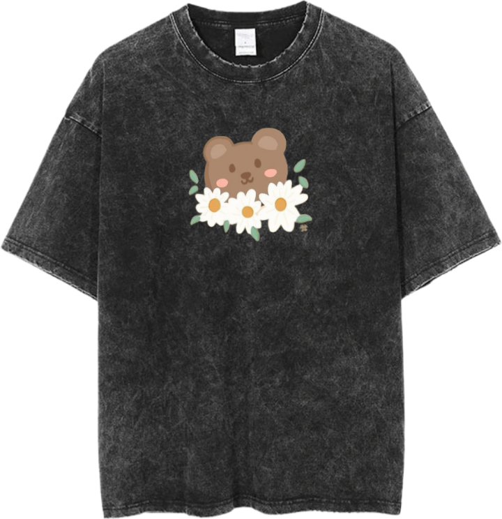bear t- shirt Washed 6