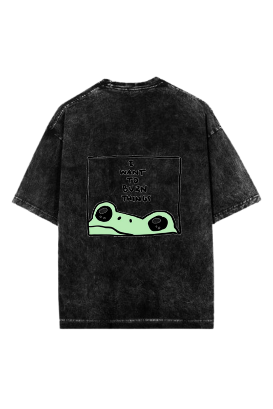 frog t- shirt Washed Back 6