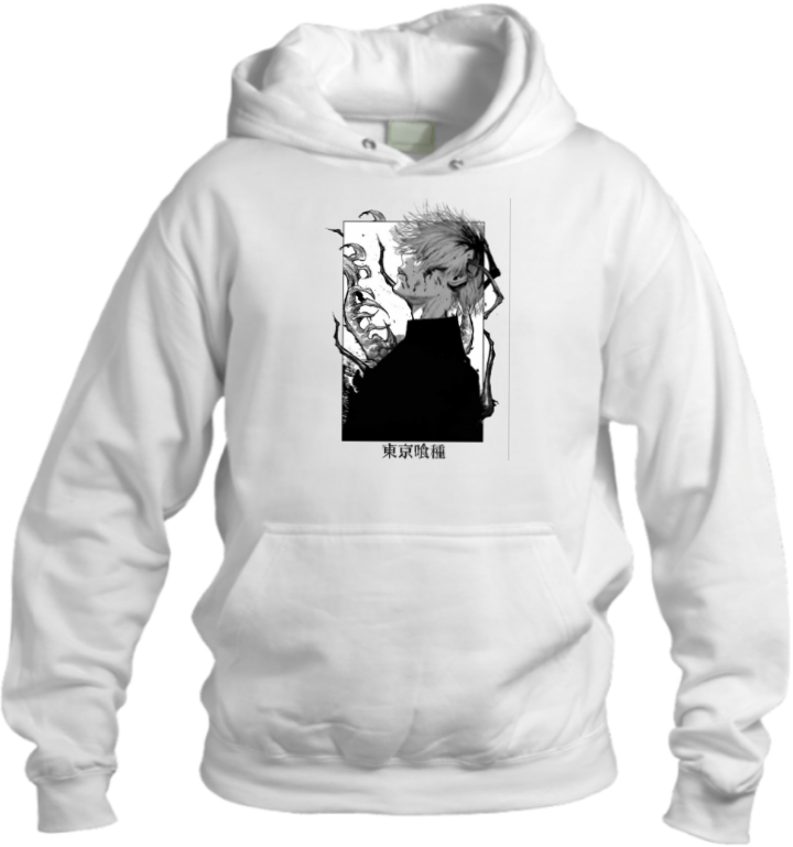 okyo Ghoul One Size hoodie White 6