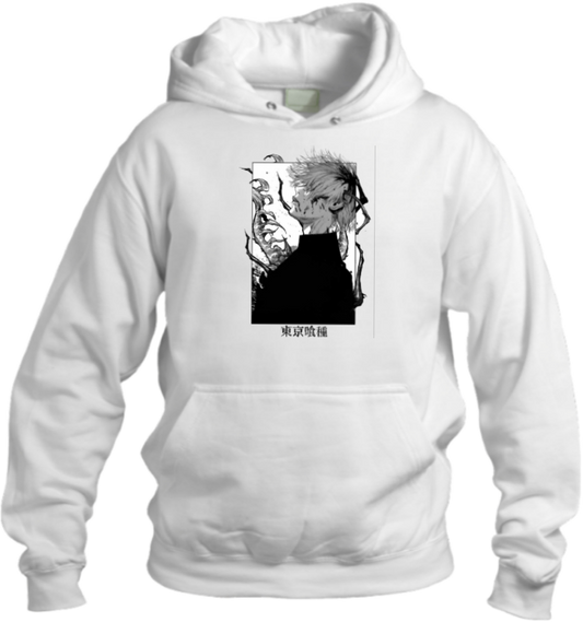 okyo Ghoul One Size hoodie White 6