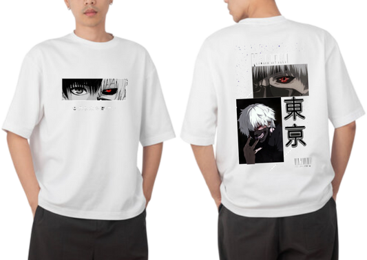 Tokyo ghoul t- shirt One Size White Back 6