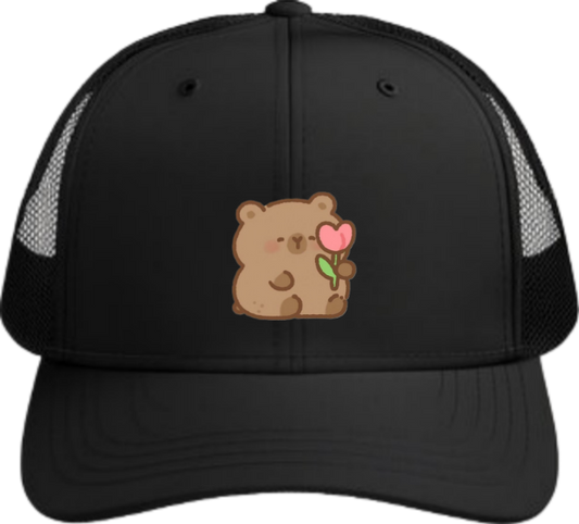 bear Baseball cap Black  6