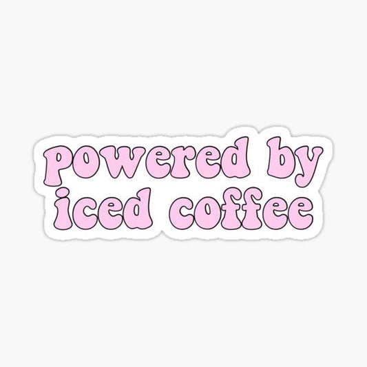 Sticker coffee powered by iced coffee 6