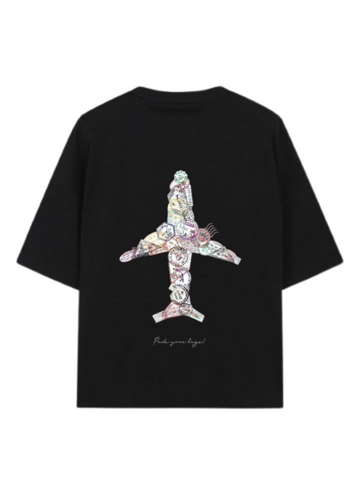 travel travellar t- shirt Black Back 6