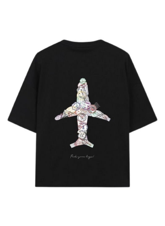 travel travellar t- shirt Black Back 6