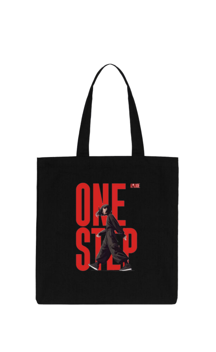 ONE STEP tote bag Black 89