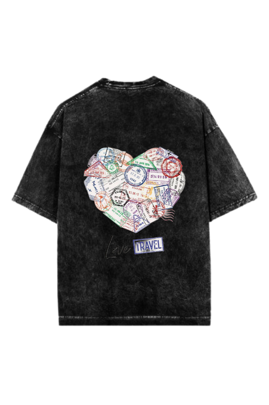 travel travellar One Size t- shirt Washed Back 6