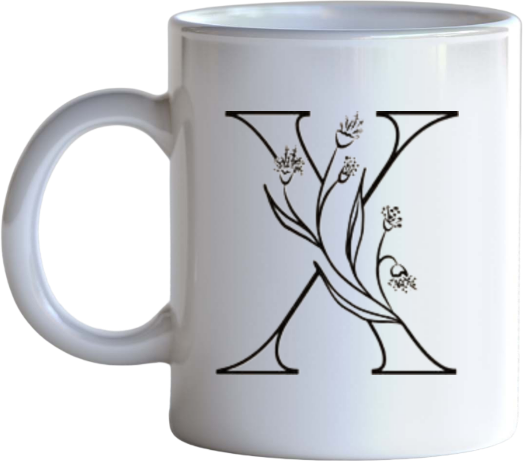 vector letter Mug X 6