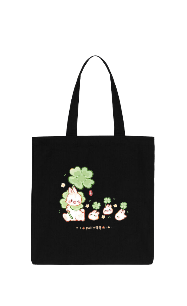 bunny tote bag White 6