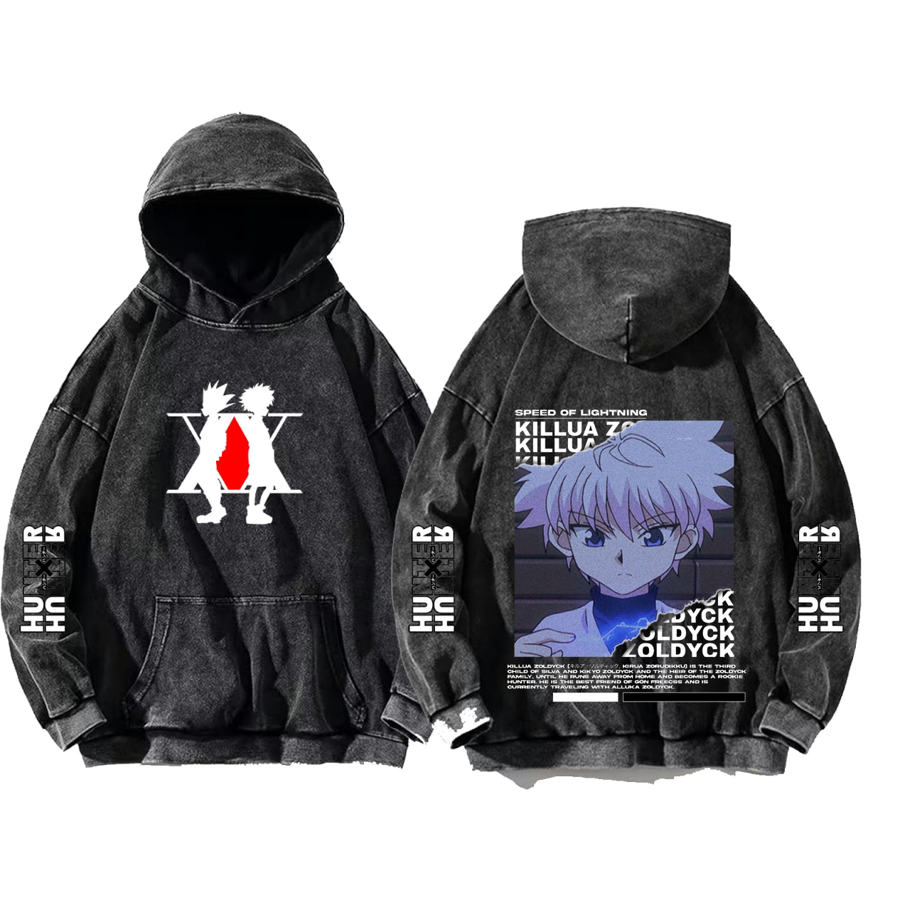 Hunter × Hunter One Size hoodie Washed Back 6
