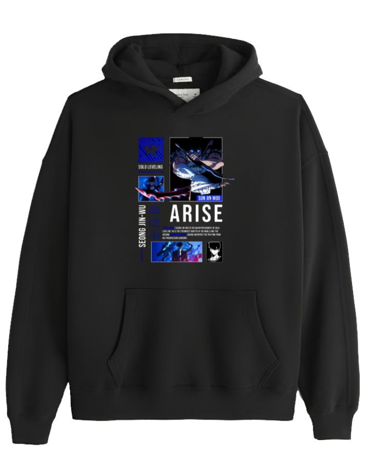 Solo Leveling One Size hoodie Black 6