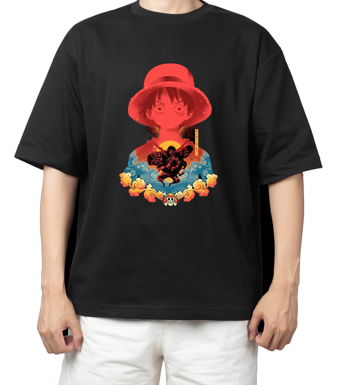 one piece t- shirt One Size Black 6