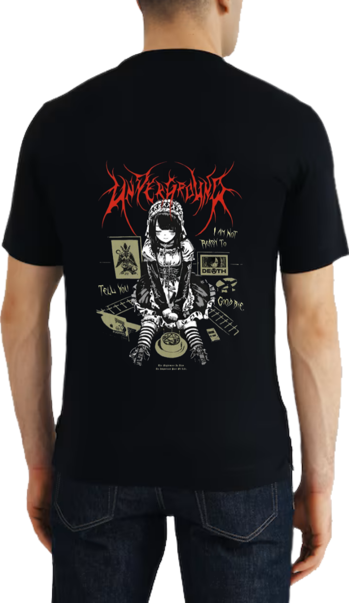 Goth  t- shirt  Black Back 6