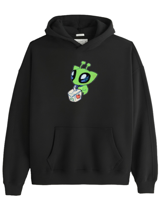 aliens Oversize Hoodie Black 6
