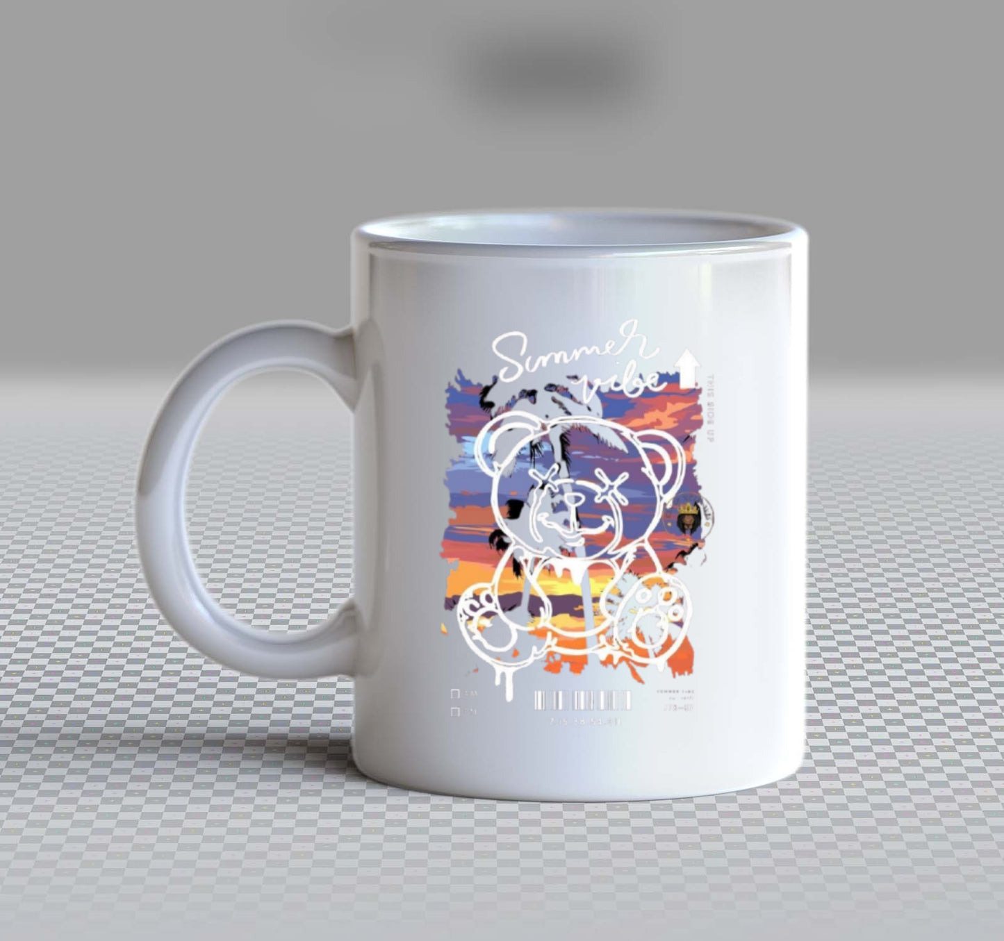 Summer Vibes Back text Mug 70