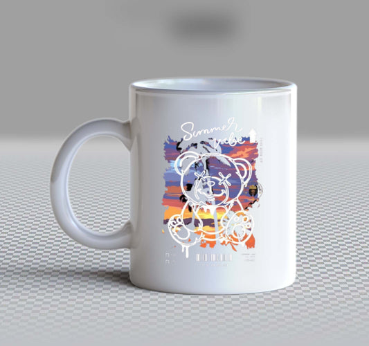 Summer Vibes Back text Mug 70