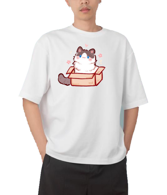 cat One Size t- shirt White 70