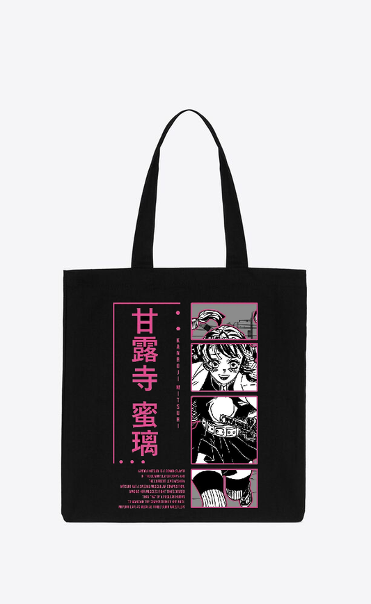 Anime Demon slayer nezuko tanjiro tote bag Black 70