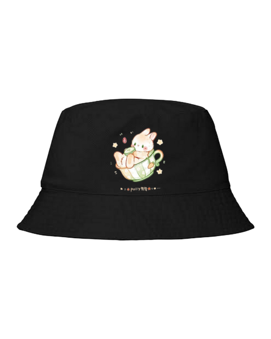 bunny Bucket hat Fishman hat cap Black 70