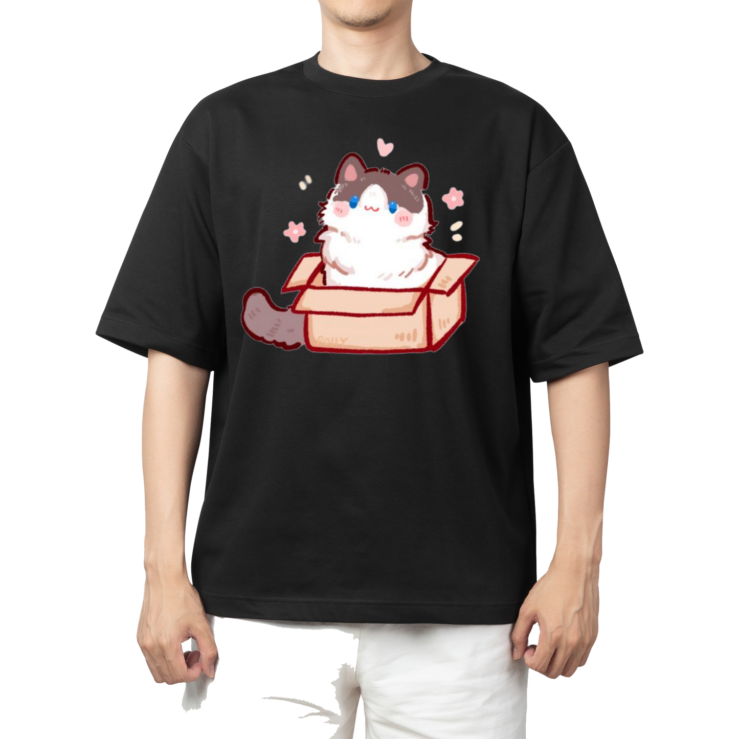 cat One Size t- shirt Black 70