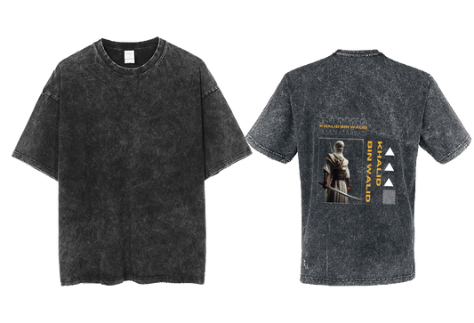 BIN WALID KHALID Back text One Size t- shirt Washed Back 69