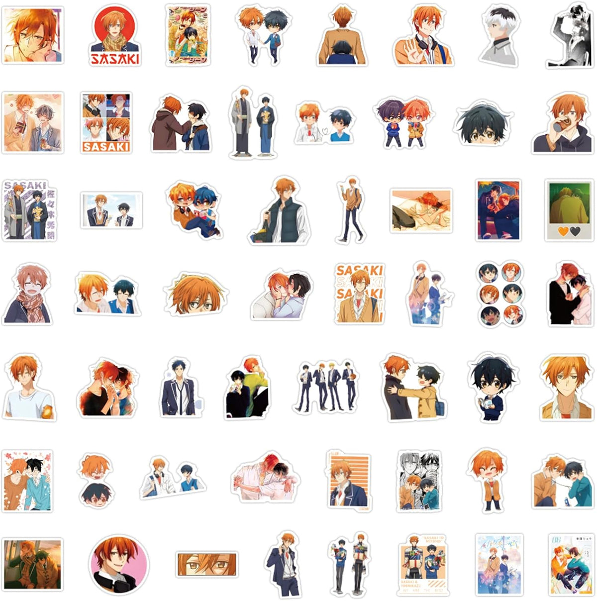 CP Anime Sticker Sasaki and Miyano Stickers 50pcs Cute Cartoon Waterproof Decals for Laptop Water Bottle，A Suitable Gift for Kids Teen and Adults