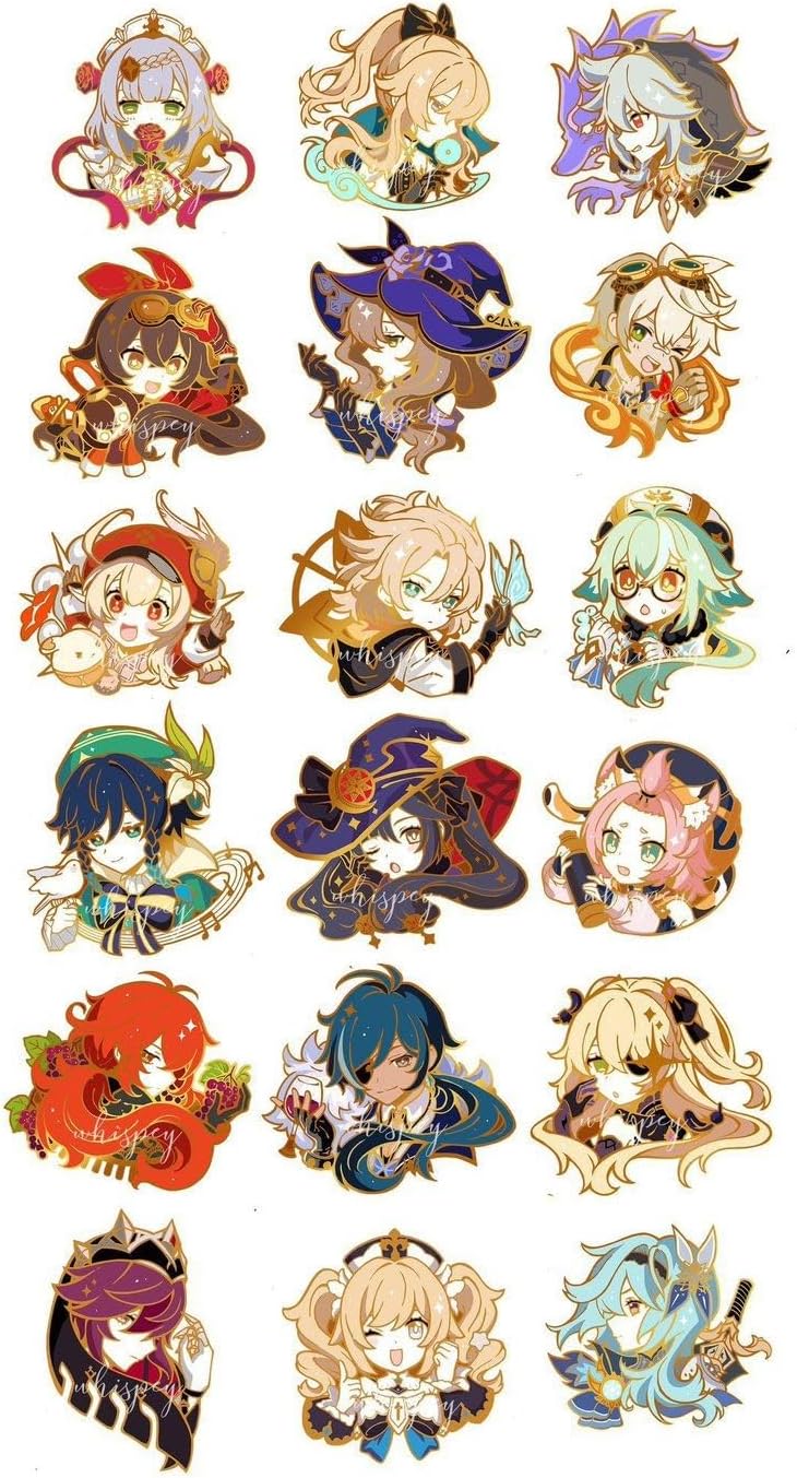 Anime xiao zholing kazuha klee genshin 1 sticker