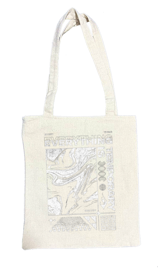 ONIALA EVERY Back text tote bag beige 69