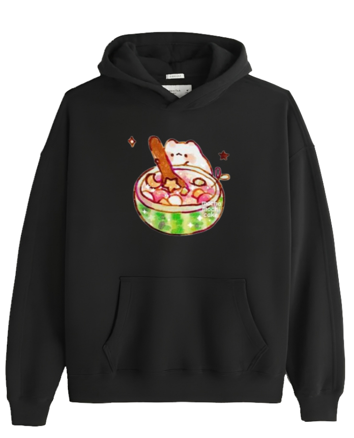 bunny Oversize Hoodie Black 71