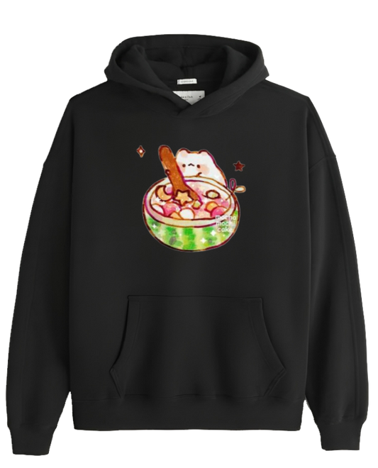 bunny Oversize Hoodie Black 71