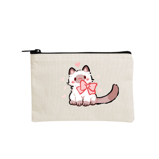 cat wallet pencil case Beige 71