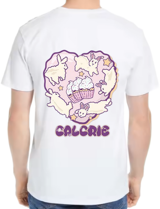 CALCRIE t- shirt One Size White back 71