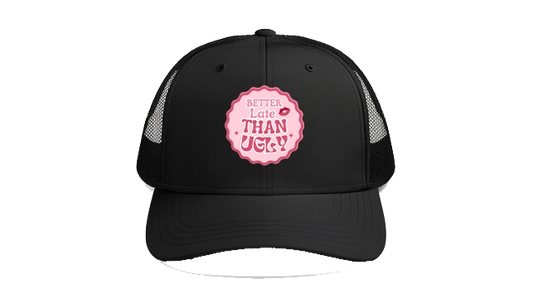 Baseball cap Black BETTER LATE THAN UGLY 117