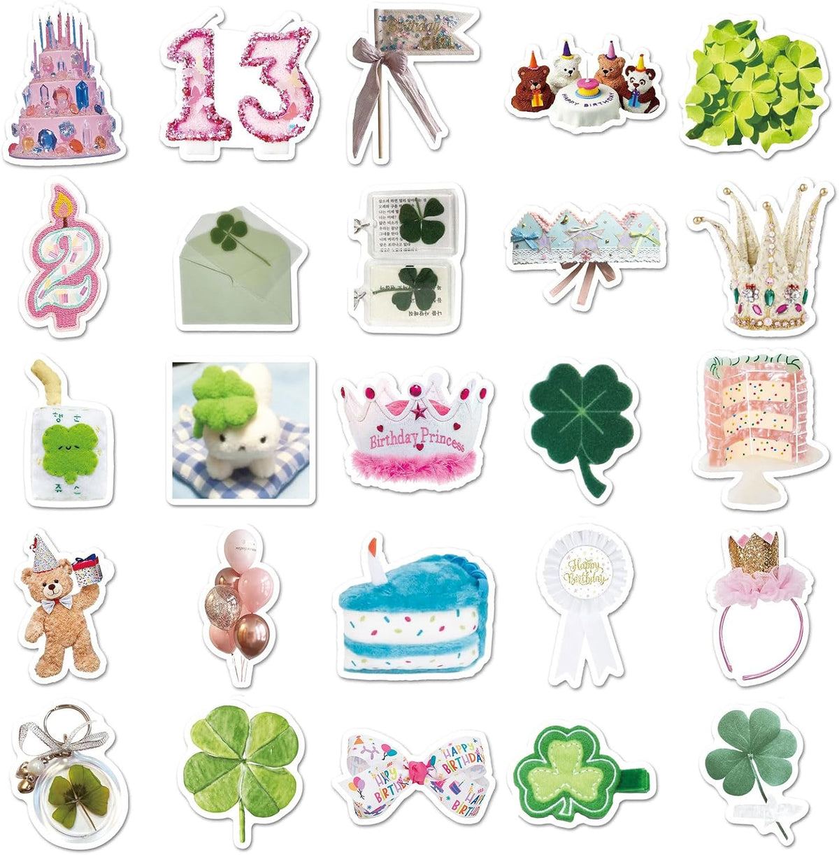 300Pcs Fashion Ins Aesthetic Stickers Pack Cute Clean Girl Sticker Star Decal Waterproof Vinyl Decals for Laptop Book Readers Water Bottles Journal Scrapbook
