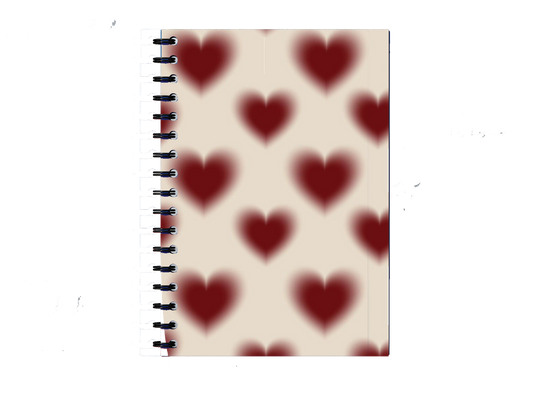 Blurry Hearts Notebook A5 72