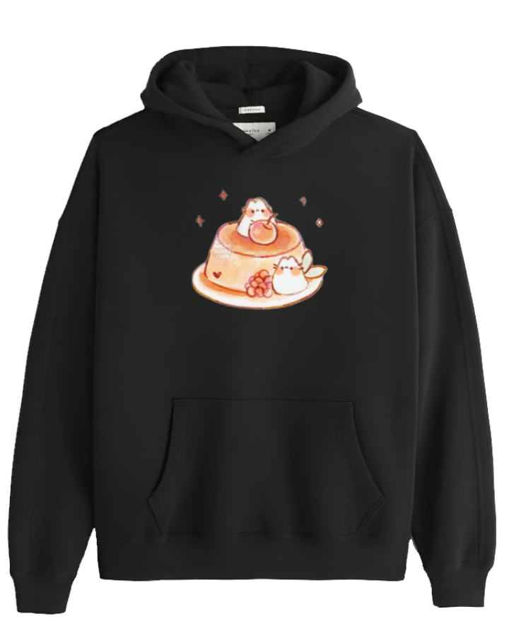 bunny Oversize Hoodie Black 72